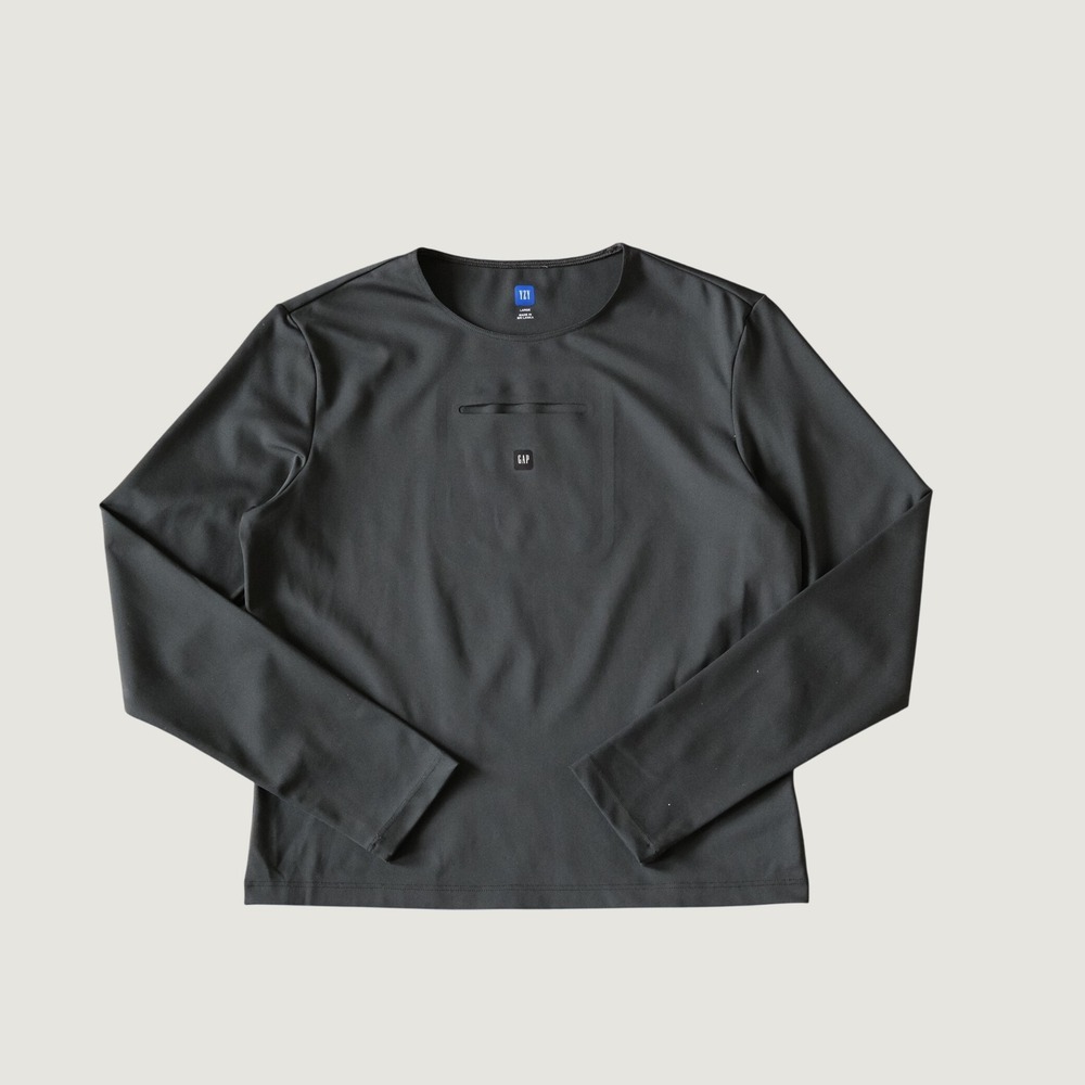 YZY Gap Yeezy Gap Engineered by Balenciaga Long-Sleeve Second Skin Shirt Black L